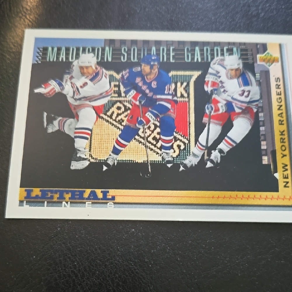 New York Rangers Lethal Lines Trading Card